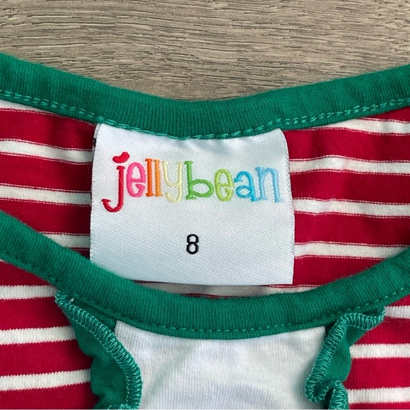 Jellybean by Smock Candy Girls Size 8 Embroidered Santa Claus Holiday Shirt - Picture 4 of 5